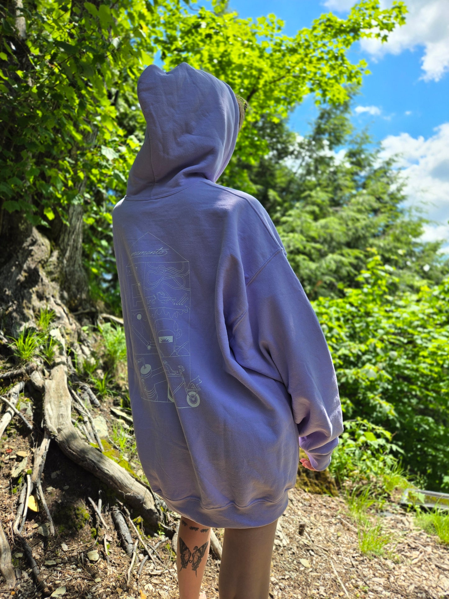 Lilac Oversized Hoodie "Ze Making Of"